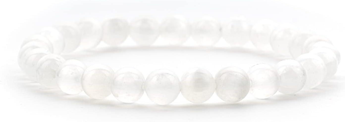 Small, Medium, Large Sizes - Gemstone Beaded Bracelets For Women and Men - 6mm Round Beads