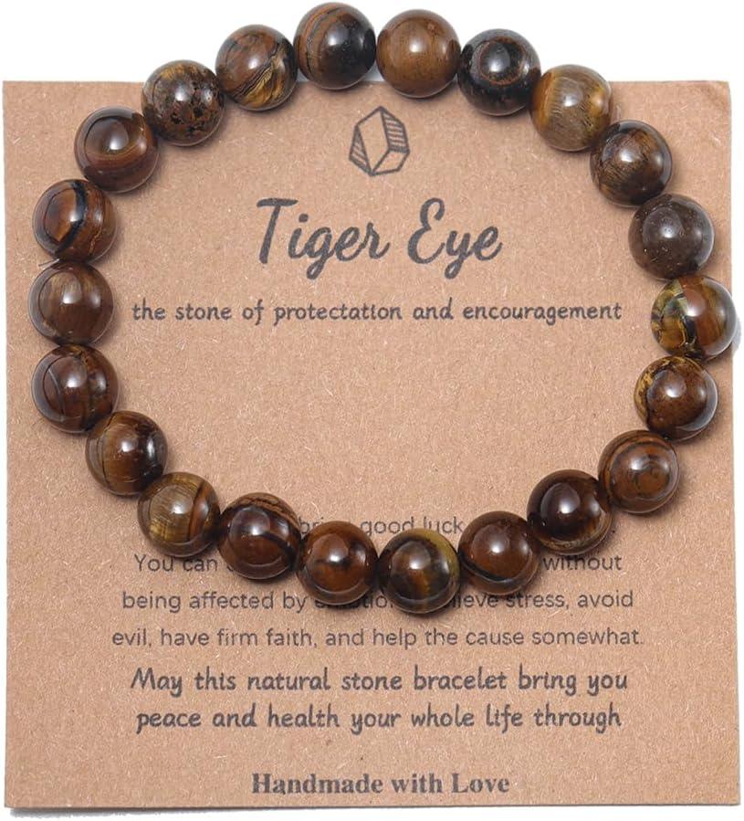 KDTONG Stress Relief Anxiety Yoga Bracelet,Mantra Bracelets for Women Natural Crystal Stone Healing Gifts Birthday Gifts for Jade Bracelet for Men