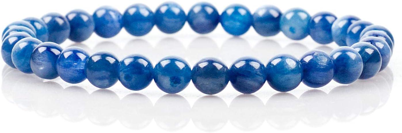 Small, Medium, Large Sizes - Gemstone Beaded Bracelets For Women and Men - 6mm Round Beads