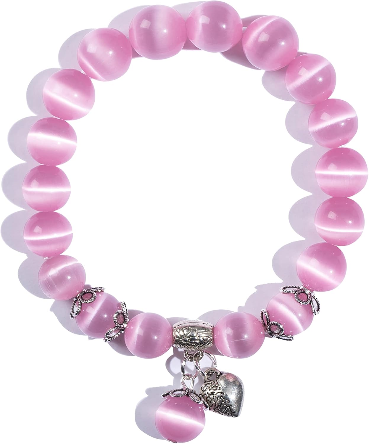 Natural Stretch Gemstone Bracelet Healing Stone Beaded Bracelets for Women Men Gifts (Unisex)