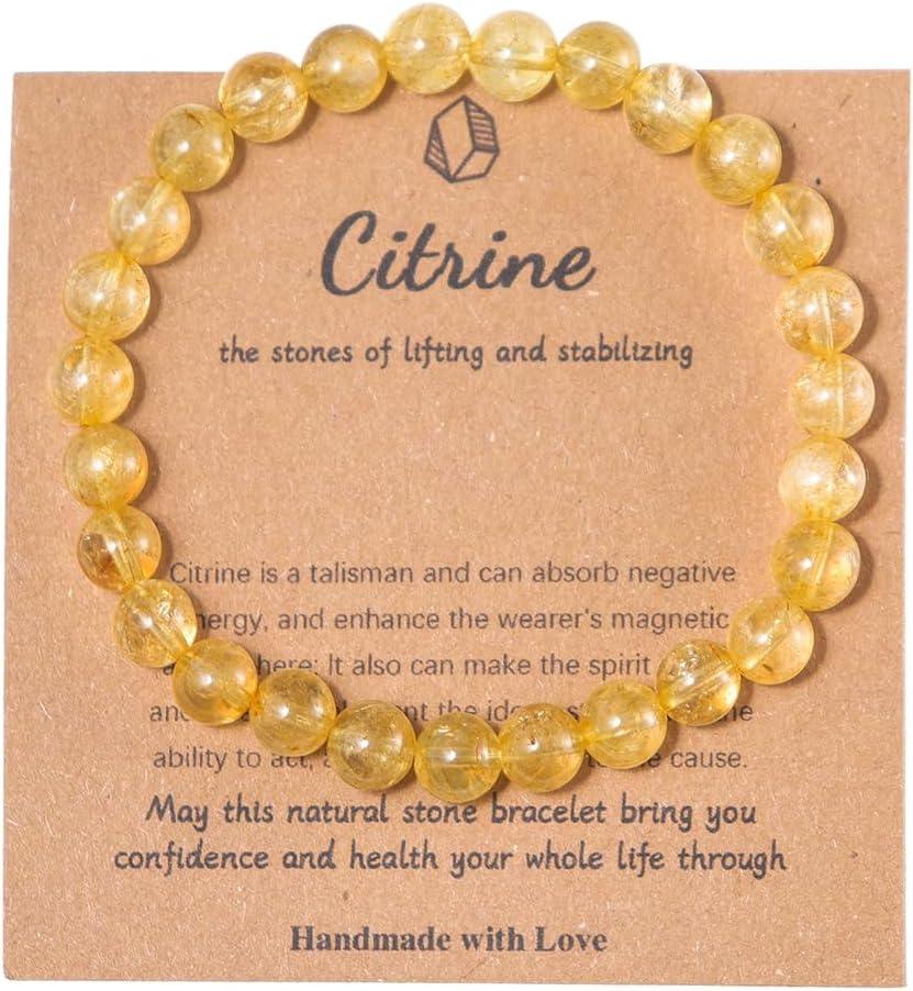 KDTONG Stress Relief Anxiety Yoga Bracelet,Mantra Bracelets for Women Natural Crystal Stone Healing Gifts Birthday Gifts for Jade Bracelet for Men