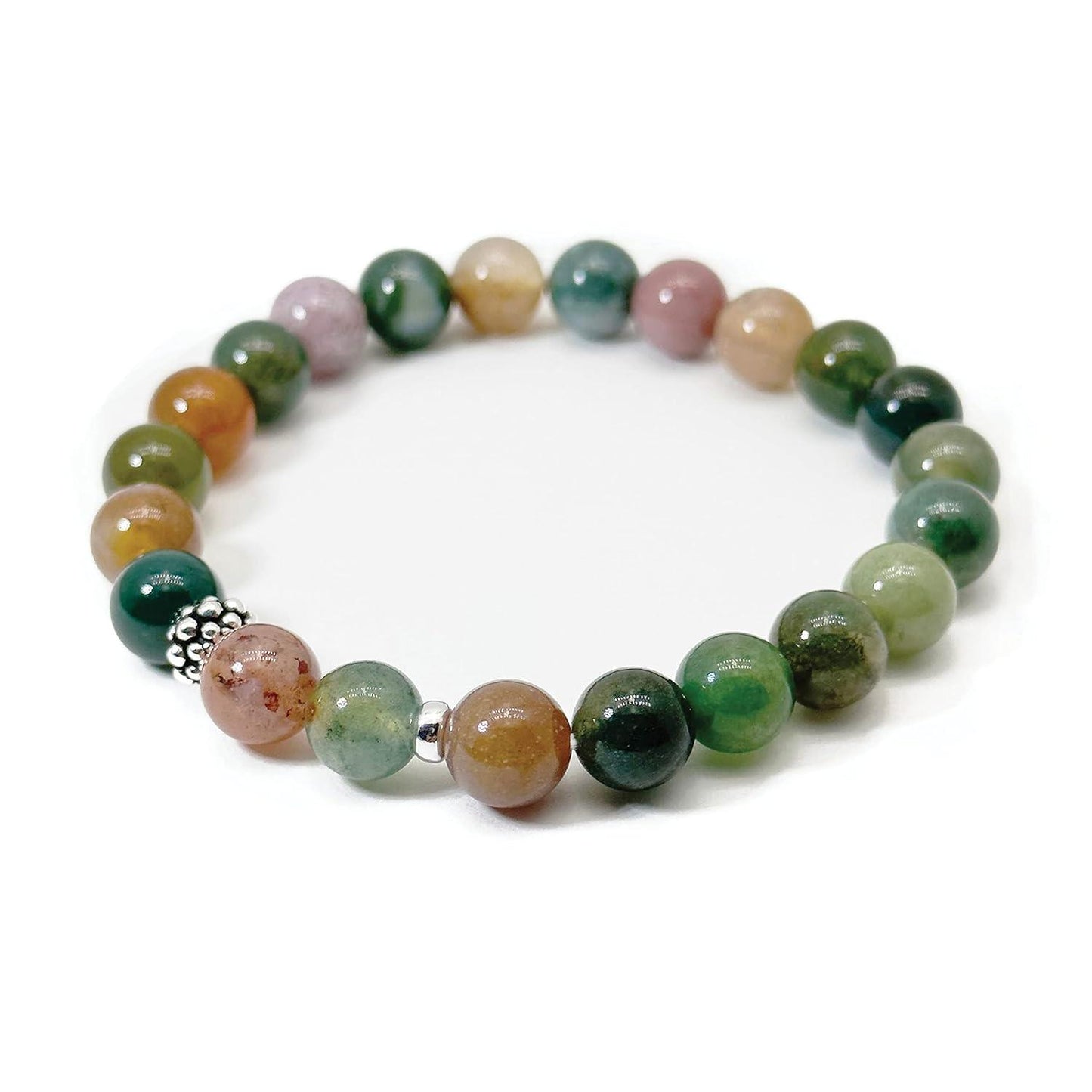 Clear Quartz Crystal Bracelet, Chakra Healing Energy Balancing, Simple Natural White Stone, Handmade Jewelry Gift for Women, 6.5-7” wrist (Burst - Clear Crystal)