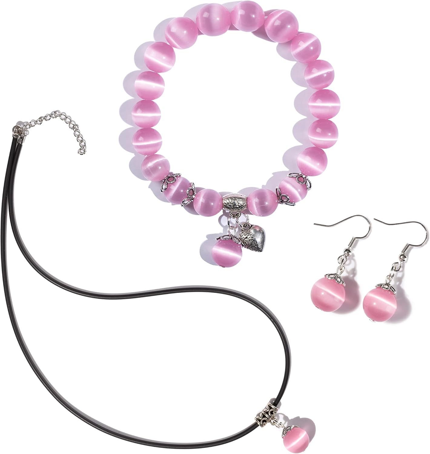 Natural Stretch Gemstone Bracelet Healing Stone Beaded Bracelets for Women Men Gifts (Unisex)