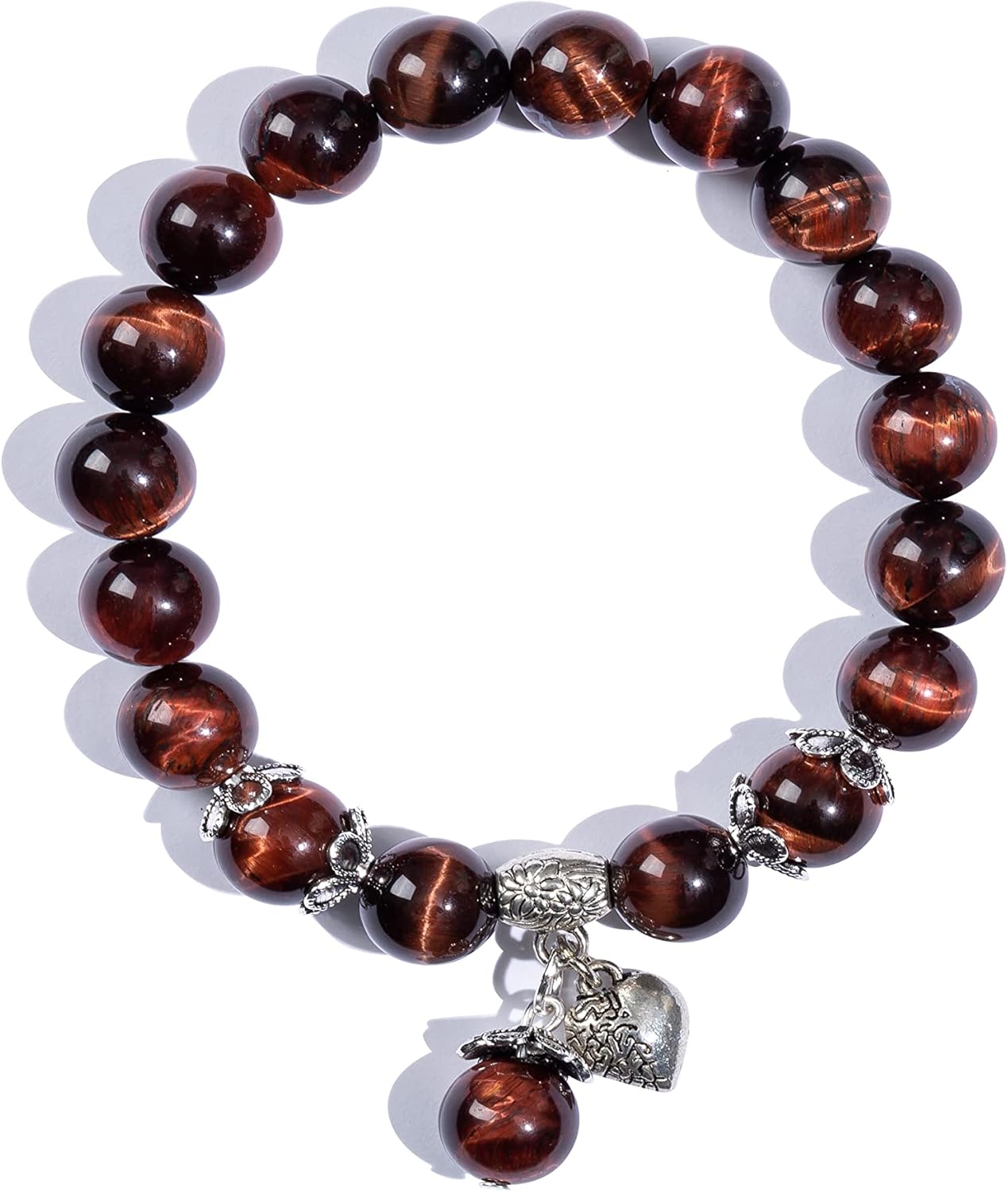 Natural Stretch Gemstone Bracelet Healing Stone Beaded Bracelets for Women Men Gifts (Unisex)