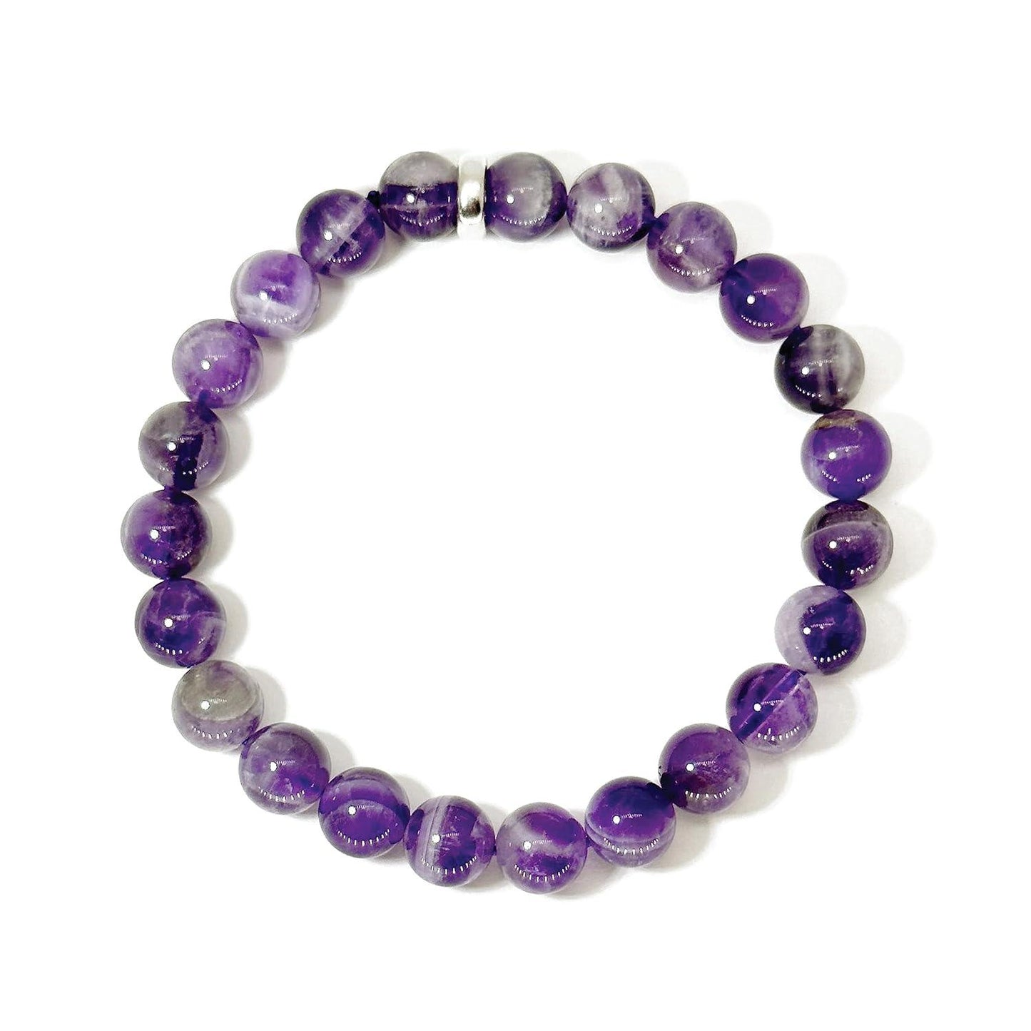 Clear Quartz Crystal Bracelet, Chakra Healing Energy Balancing, Simple Natural White Stone, Handmade Jewelry Gift for Women, 6.5-7” wrist (Burst - Clear Crystal)
