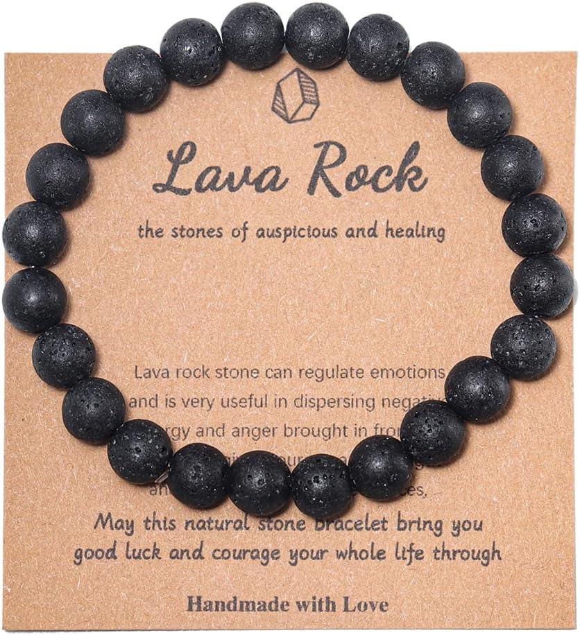 KDTONG Stress Relief Anxiety Yoga Bracelet,Mantra Bracelets for Women Natural Crystal Stone Healing Gifts Birthday Gifts for Jade Bracelet for Men