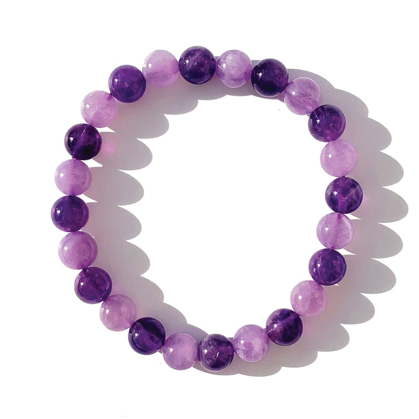 Clear Quartz Crystal Bracelet, Chakra Healing Energy Balancing, Simple Natural White Stone, Handmade Jewelry Gift for Women, 6.5-7” wrist (Burst - Clear Crystal)