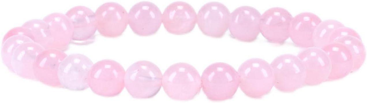 Small, Medium, Large Sizes - Gemstone Beaded Bracelets For Women and Men - 6mm Round Beads