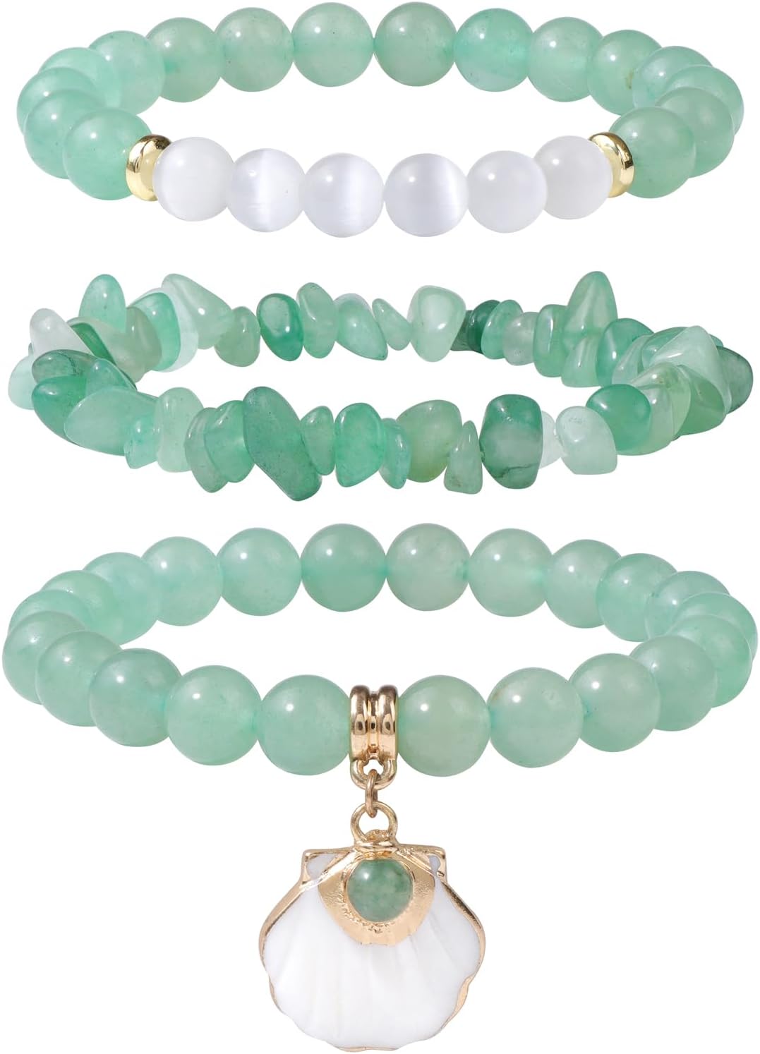 Healing Crystal Beaded Bracelets for Women,Natural Amethyst Gemstones Bracelet,Anxiety Stress Relief Heart Charm Bracelet Handmade purple Jewelry Gifts for Women