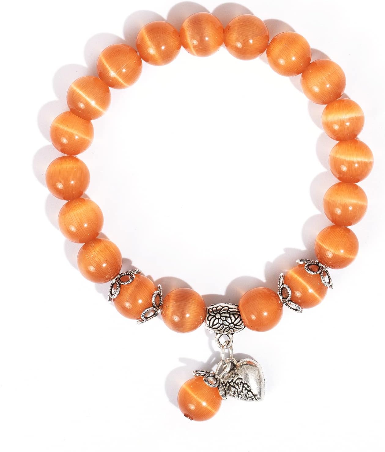 Natural Stretch Gemstone Bracelet Healing Stone Beaded Bracelets for Women Men Gifts (Unisex)
