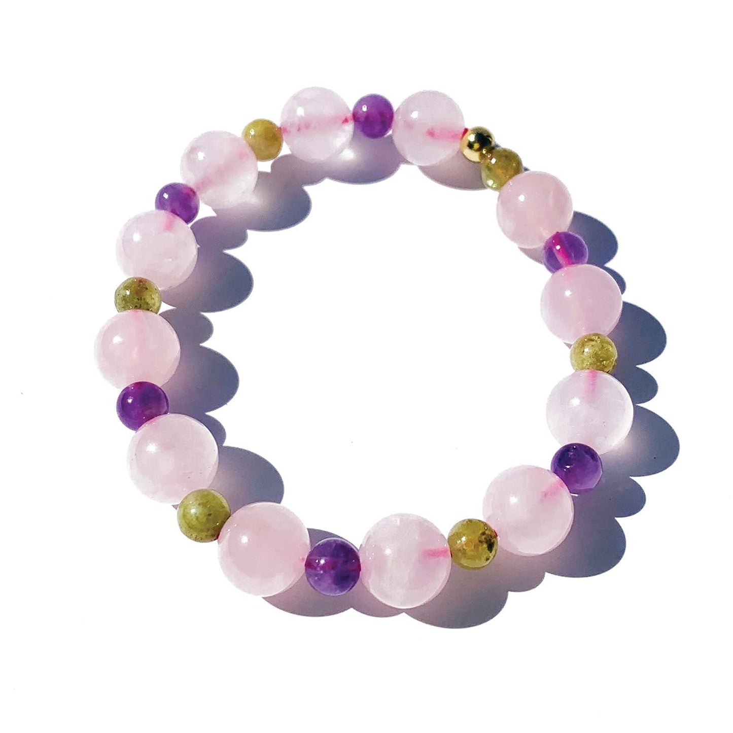 Clear Quartz Crystal Bracelet, Chakra Healing Energy Balancing, Simple Natural White Stone, Handmade Jewelry Gift for Women, 6.5-7” wrist (Burst - Clear Crystal)